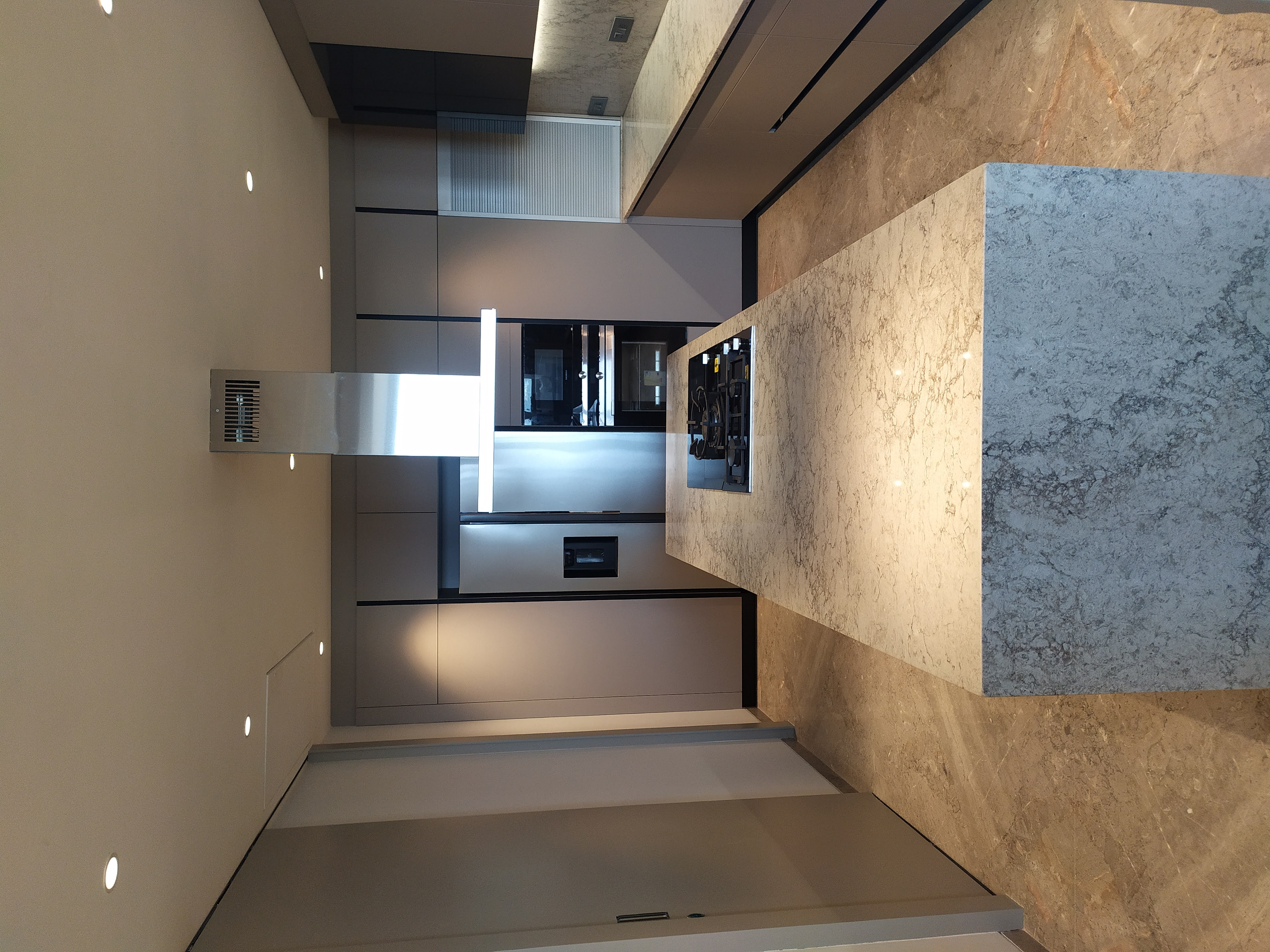 Island modular kitchen layout